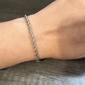 Stainless Steel Rope Chain Bracelet